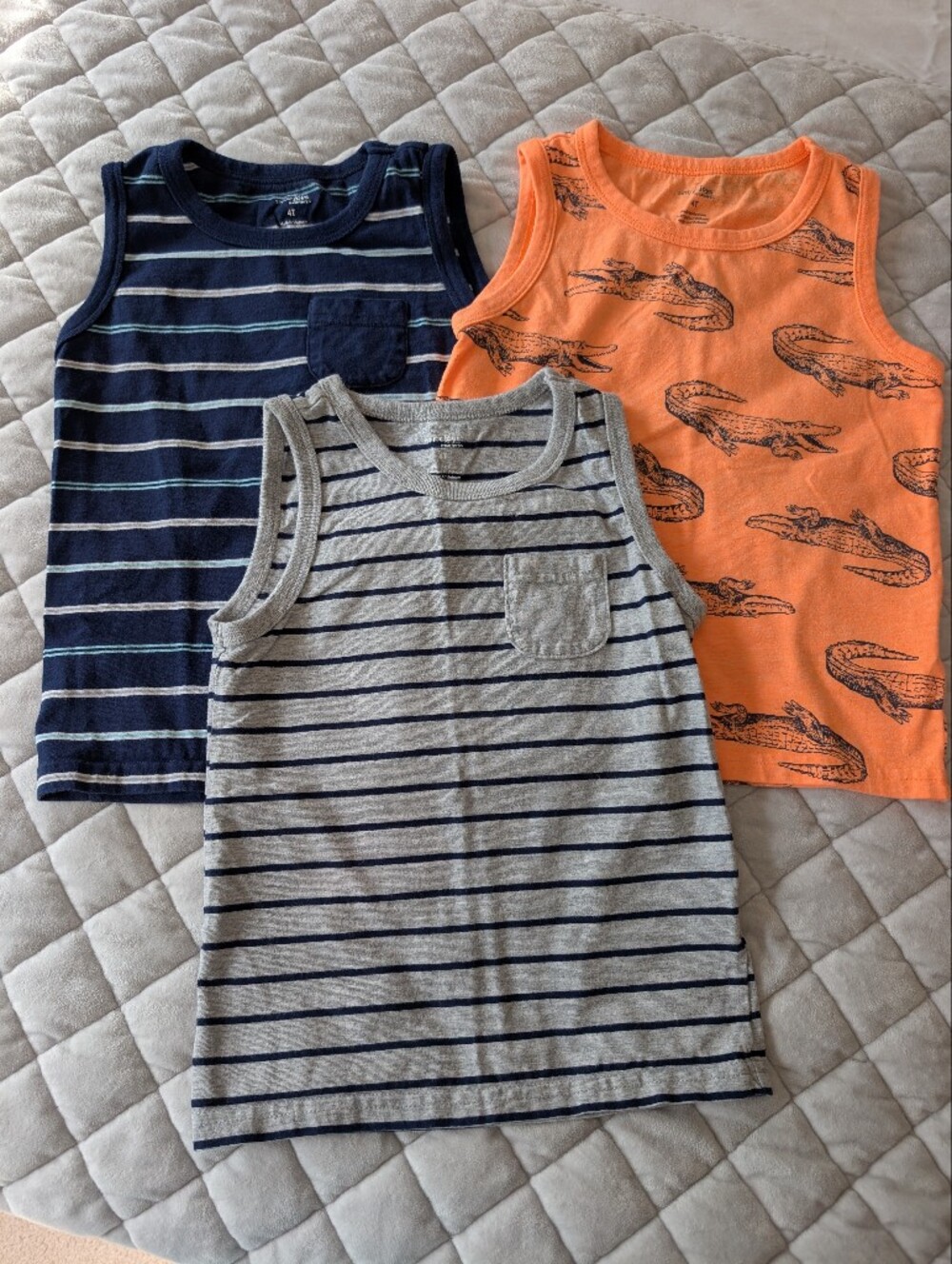 Simple Joys By Carter's Toddler Boys Sleeveless Shirt Bundle, Size 4T